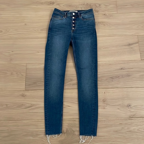 Zara Denim - ZARA button fly skinny jeans